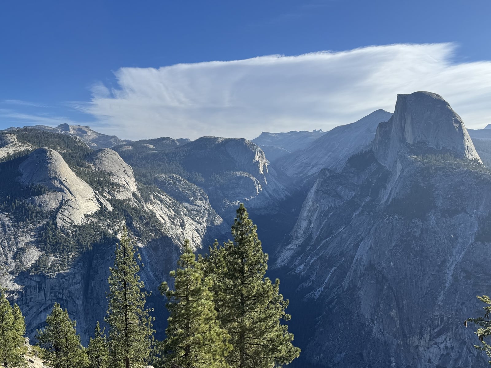 Half Dome from Glacier Point.